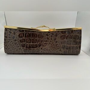 Vintage brown evening bag